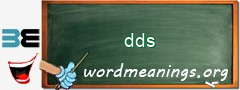 WordMeaning blackboard for dds